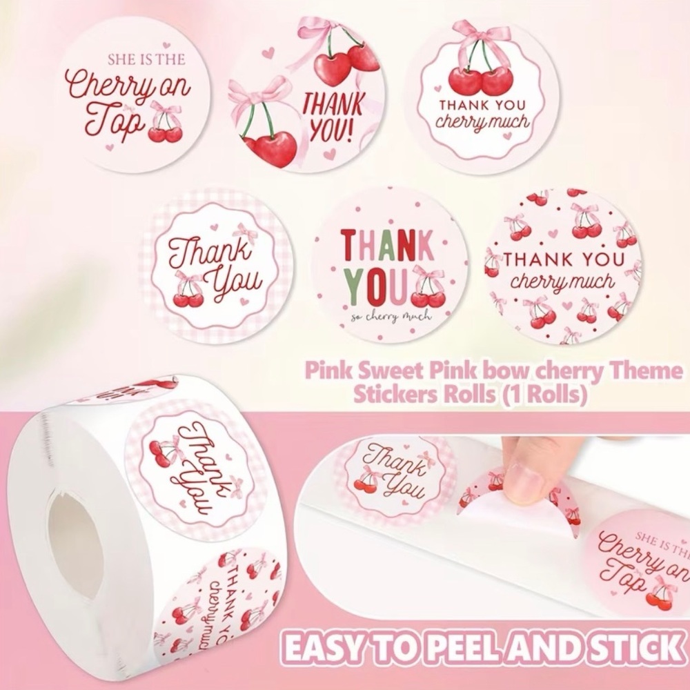 555PC Bundle 25 10โx13โ Poly Mailers, 25 Cards, 500 Stickers & 5 Bag Charms - Picture 10 of 15